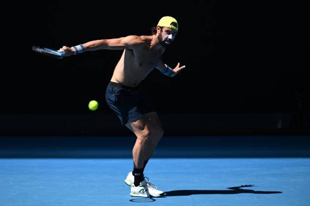 TENNIS AUSTRALIAN OPEN PRACTICE, Jordan Thompson of Australia during a practice session ahead of the Australian Open at Melbourne Park in Melbourne, Saturday, January 11, 2025. ( NO ARCHIVING, EDITORIAL USE ONLY, NO USE IN BOOKS WITHOUT CONSENT Melbourne Victoria Australia  Copyright: xJOELxCARRETTx 20250111176719809861