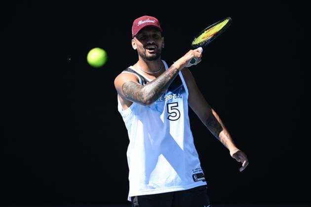 TENNIS AUSTRALIAN OPEN PRACTICE, Nick Kyrgios of Australia during a practice session ahead of the Australian Open at Melbourne Park in Melbourne, Saturday, January 11, 2025. ( NO ARCHIVING, EDITORIAL USE ONLY, NO USE IN BOOKS WITHOUT CONSENT Melbourne Victoria Australia  Copyright: xJOELxCARRETTx 20250111188522877709