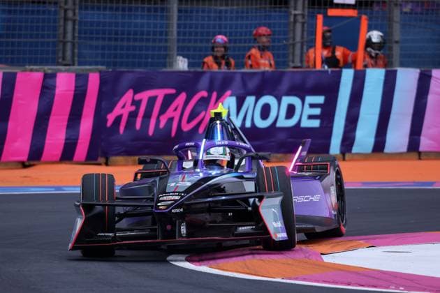 Antonio Felix da Costa POR Porsche, FIA Formula E World Championship Season 11, Mexico City E Prix, 10 01 2025, Mexico, 1 free practice session