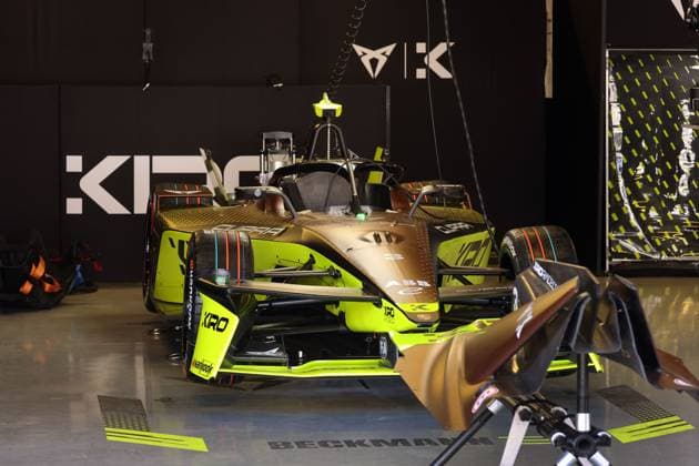 David Beckmanns Cupra Kiro in the pits, FIA Formula E World Championship Season 11, Mexico City E Prix, 10 01 2025, Mexico, 1 free practice session