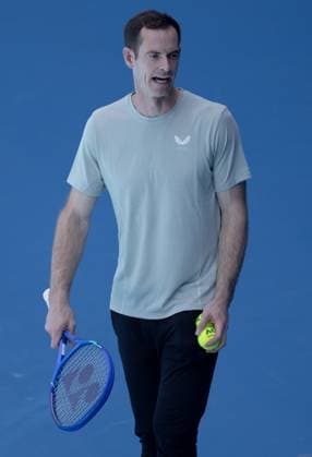 Andy Murray during practice Australian Open, Saturday Previews, Tennis, Melbourne Park, Melbourne, Australia - 11 Jan 2025  Copyright: xEllaxLing Shutterstockx 15095107p