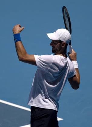 Novak Djokovic during practice Australian Open, Saturday Previews, Tennis, Melbourne Park, Melbourne, Australia - 11 Jan 2025  Copyright: xEllaxLing Shutterstockx 15095107j