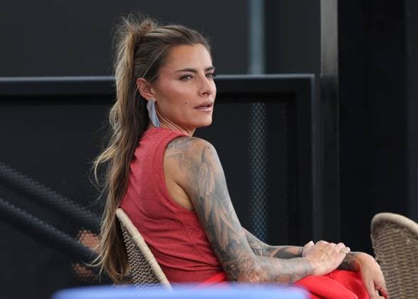 Alexander Zverev girlfriend Sophia Thomalla watches training, Australian Open 2024, Melbourne Park, Melbourne, Victoria, Australia Copyright: xJuergenxHasenkopfx