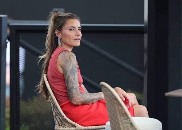 Alexander Zverev girlfriend Sophia Thomalla watches training, Australian Open 2024, Melbourne Park, Melbourne, Victoria, Australia Copyright: xJuergenxHasenkopfx