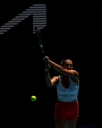 (250111) -- MELBOURNE, Jan. 11, 2025 -- Aryna Sabalenka of Belarus attends a training session during the Australian Open tennis tournament in Melbourne, Australia, Jan. 11, 2025. ) (SP)AUSTRALIA-MELBOURNE-TENNIS-AUSTRALIAN OPEN-TRAINING MaxPing 