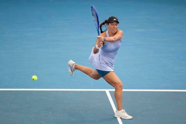 TENNIS ADELAIDE INTERNATIONAL, Jessica Pegula of the USA in the Women?s Final match against Madison Keys of the USA during the Adelaide International at Memorial Drive Tennis Club in Adelaide, Saturday, January 11, 2025. ( NO ARCHIVING, EDITORIAL USE ONLY, NO USE IN BOOKS WITHOUT CONSENT ADELAIDE SOUTH AUSTRALIA AUSTRALIA  Copyright: xMATTxTURNERx 20250111121098317243