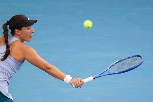 TENNIS ADELAIDE INTERNATIONAL, Jessica Pegula of the USA in the Women?s Final match against Madison Keys of the USA during the Adelaide International at Memorial Drive Tennis Club in Adelaide, Saturday, January 11, 2025. ( NO ARCHIVING, EDITORIAL USE ONLY, NO USE IN BOOKS WITHOUT CONSENT ADELAIDE SOUTH AUSTRALIA AUSTRALIA  Copyright: xMATTxTURNERx 20250111156967953606