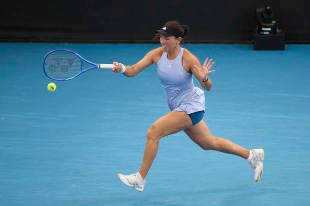TENNIS ADELAIDE INTERNATIONAL, Jessica Pegula of the USA in the Women?s Final match against Madison Keys of the USA during the Adelaide International at Memorial Drive Tennis Club in Adelaide, Saturday, January 11, 2025. ( NO ARCHIVING, EDITORIAL USE ONLY, NO USE IN BOOKS WITHOUT CONSENT ADELAIDE SOUTH AUSTRALIA AUSTRALIA  Copyright: xMATTxTURNERx 20250111192715923777