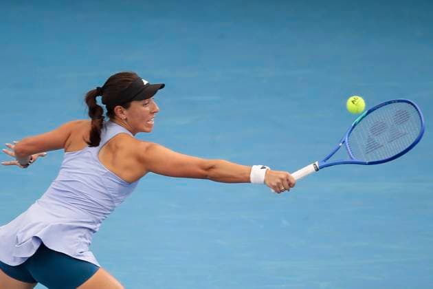 TENNIS ADELAIDE INTERNATIONAL, Jessica Pegula of the USA in the Women?s Final match against Madison Keys of the USA during the Adelaide International at Memorial Drive Tennis Club in Adelaide, Saturday, January 11, 2025. ( NO ARCHIVING, EDITORIAL USE ONLY, NO USE IN BOOKS WITHOUT CONSENT ADELAIDE SOUTH AUSTRALIA AUSTRALIA  Copyright: xMATTxTURNERx 20250111195261523210
