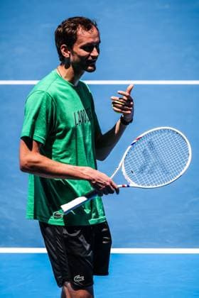 January 11, 2025: MELBOURNE, AUSTRALIA - JANUARY 11: Daniil Medvedev during practice ahead of the 2025 Australian Open at Melbourne Park on January 11, 2025 in Melbourne, Australia. - ZUMAp121 20250111_zsp_p121_003 Copyright: xChrisxPutnamx