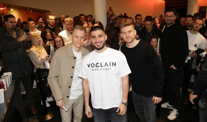 Stuttgart , Documentary Our Team The European Home Championship 2024 at CinemaxX Stuttgart SI Centrum , from left Chris Führich Deniz Undav Maximilian Mittelstädt
