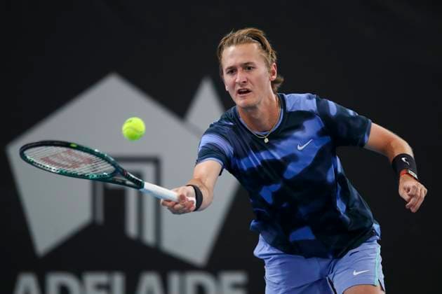TENNIS ADELAIDE INTERNATIONAL, Sebastian Korda of the USA in the Men?s Final match against Felix Auger-Aliassime of Canada during the Adelaide International at Memorial Drive Tennis Club in Adelaide, Saturday, January 11, 2025. ( NO ARCHIVING, EDITORIAL USE ONLY, NO USE IN BOOKS WITHOUT CONSENT ADELAIDE SOUTH AUSTRALIA AUSTRALIA  Copyright: xMATTxTURNERx 20250111179713701000