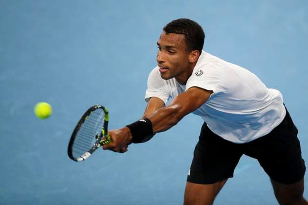 TENNIS ADELAIDE INTERNATIONAL, Felix Auger-Aliassime of Canada in the Men?s Final match against Sebastian Korda of the USA during the Adelaide International at Memorial Drive Tennis Club in Adelaide, Saturday, January 11, 2025. ( NO ARCHIVING, EDITORIAL USE ONLY, NO USE IN BOOKS WITHOUT CONSENT ADELAIDE SOUTH AUSTRALIA AUSTRALIA  Copyright: xMATTxTURNERx 20250111180047670781