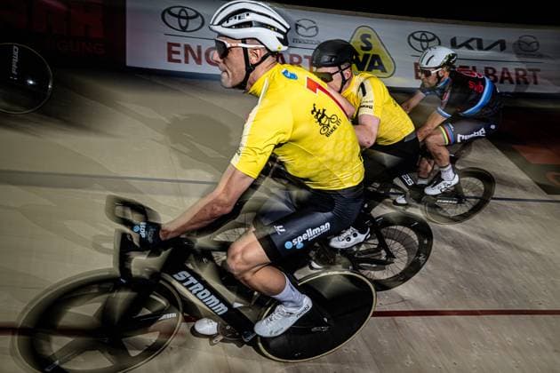 KRENEK Adam, FYNBO Anders Sixdays Bremen 2025 Team 7 BREMEN BIKE IT KRENEK Adam CZE Black FYNBO Anders DEN Red Landscape horizontal Landscape Event Event Sixdays Bremen 2025 Category Category Cycling Track Cycling Sixdays Elite Men Location Location Europe Germany Bremen ÖVB Arena Discipline Madison Distance m Date Date 10 01 2025 Friday Day 1