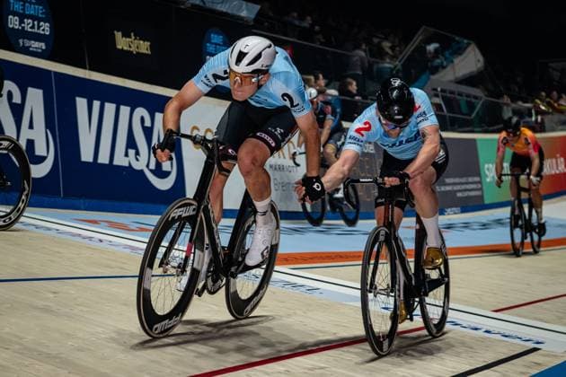 EEFTING Roy, ABMA Elmar Sixdays Bremen 2025 Team 2 VILSA ABMA Elmar NED Black EEFTING Roy NED Red Landscape horizontal Landscape Event Event Sixdays Bremen 2025 Category Category Category Cycling Track Cycling Sixdays Elite Men Location Location Europe Germany Bremen ÖVB Arena Discipline Madison Distance m Date Date 10 01 2025 Friday Day 1