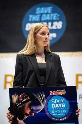 Signing In Table Sixdays Bremen 2025 Signing In Table Landscape horizontal Landscape Event Event Sixdays Bremen 2025 Category Category Cycling Track Cycling Sixdays Elite Location Location Europe Germany Bremen ÖVB Arena Discipline Distance m Date Date 10 01 2025 Friday Day 1