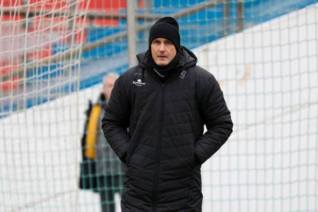 Heiko Herrlich SpVgg Unterhaching, Head Coach , GER, SpVgg Unterhaching vs SSV Jahn Regensburg, Football, Test match, Season 2024 2025, 11 01 2025, DFL REGULATIONS PROHIBIT ANY USE OF PHOTOGRAPHS AS IMAGE SEQUENCES, GER, SpVgg Unterhaching vs SSV Jahn Regensburg, Football, Test match, Season 2024 2025, 11 01 2025 Unterhaching Copyright: xEibner-Pressefoto JennixMaulx EP_JML