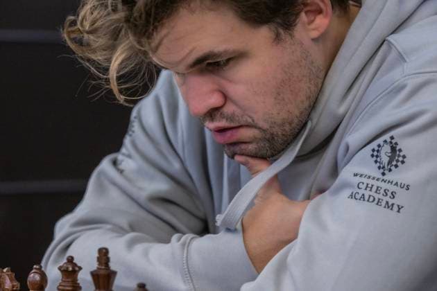 Chess World Champion Magnus Carlson Chess World Champion Magnus Carlson plays for the chess section of FC St Pauli Â