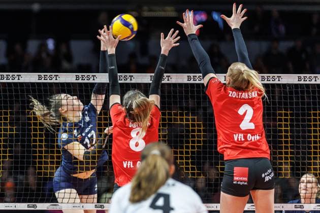 11 01 25, Berlin, Volleyball 2 Bundesliga, Women, Matchday 12, BBSC Berlin VFL Oythe at Max Schmelling Halle BBSC Berlin VFL Oythe