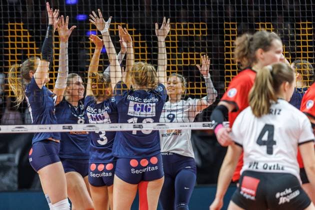 11 01 25, Berlin, Volleyball 2 Bundesliga, Women, Matchday 12, BBSC Berlin VFL Oythe at Max Schmelling Halle BBSC Berlin VFL Oythe