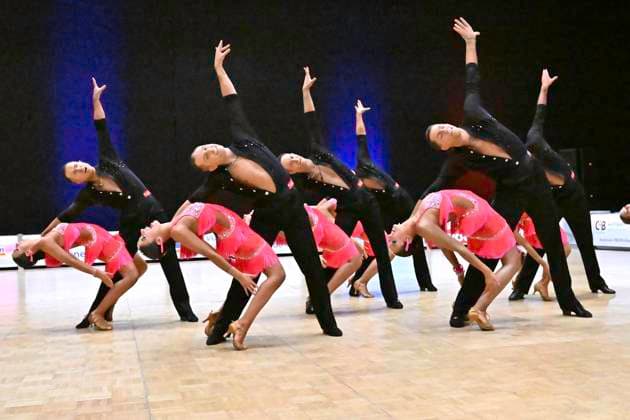GER Dancing, 1 Bundesliga of Latin formations 11 01 2025, GER Dancing, 1 Bundesliga of Latin formations,, preliminary round, in the picture TSC Residenz Ludwigsburg A with the theme Power of Music nordphotoxGmbH xWitke nph00002