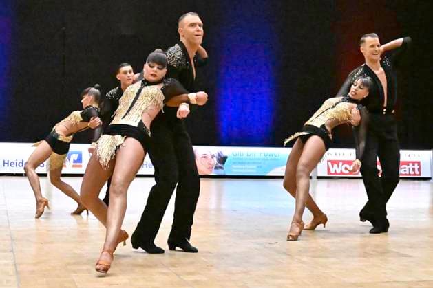 GER Dancing, 1 Bundesliga of Latin formations 11 01 2025, GER Dancing, 1 Bundesliga of Latin formations,, preliminary round, in the picture Blau Weiss Buchholz A with the theme On the dancefloor nordphotoxGmbH xWitke nph00002