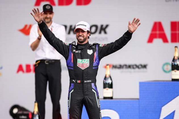 2025 FORMULA E MEXICO CITY ePRIX DA COSTA Antonio Felix (prt), TAG Heuer Porsche Formula E Team, Porsche 99X Electric, portrait podium, portrait during the Mexico City ePrix, 2nd round of the 2024-25 ABB FIA Formula E World Championship, WM, Weltmeisterschaft on the Autodromo Hermanos Rodriguez from January 10 to 11, 2025 in Mexico City, Mexico - Mexico CityMexico  Copyright: xEricxAlonsox