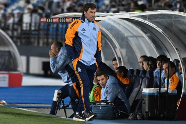 January 11, 2025, Valdebebas, Madrid, Spain: COACH: RAUL GONZALEZ BLANCO, during the Primera Federacion EspaoÂ±ola match between Real Madrid-Castilla vs CD Alcoyano at Alfredo Di Stefano stadium in Madrid, Spain, on January 11. Valdebebas Spain - ZUMAc312 20250111_zsp_c312_053 Copyright: xOscarxManuelxSanchezx