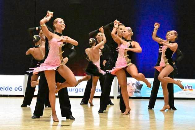 GER Dancing, 1 Bundesliga of Latin formations 11 01 2025, GER Dancing, 1 Bundesliga of Latin formations,, preliminary round, in the picture Gruen Gold Club Bremen B with the theme Music is the key nordphotoxGmbH xWitke nph00002