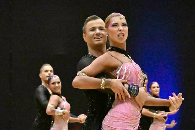 GER Dancing, 1 Bundesliga of Latin formations 11 01 2025, GER Dancing, 1 Bundesliga of Latin formations,, preliminary round, in the picture Gruen Gold Club Bremen B with the theme Music is the key nordphotoxGmbH xWitke nph00002