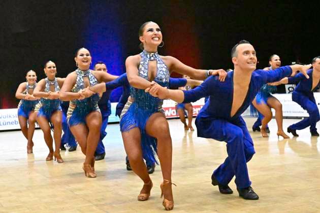 GER Dancing, 1 National League of Latin Formations 11 01 2025, GER Dancing, 1 National League of Latin Formations,, preliminary round, in the picture SG Badenia Weinheim A with the theme Avatar nordphotoxGmbH xWitke nph00002