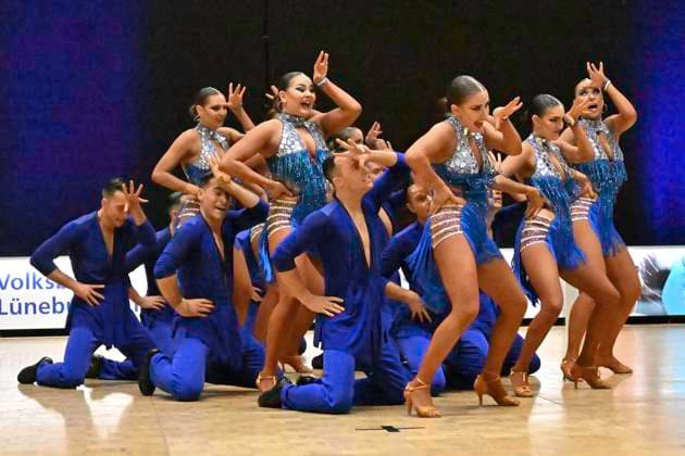 GER Dancing, 1 National League of Latin Formations 11 01 2025, GER Dancing, 1 National League of Latin Formations,, preliminary round, in the picture SG Badenia Weinheim A with the theme Avatar nordphotoxGmbH xWitke nph00002