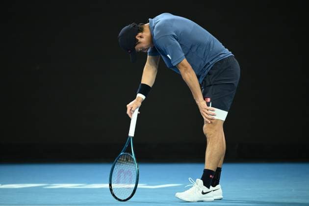 TENNIS AUSTRALIAN OPEN, Kei Nishikori of Japan reacts during his round 1 match against Thiago Monteiro of Brazil during the 2025 Australian Open at Melbourne Park in Melbourne, Sunday, January 12, 2025. ( NO ARCHIVING, EDITORIAL USE ONLY, NO USE IN BOOKS WITHOUT CONSENT MELBOURNE VICTORIA AUSTRALIA  Copyright: xJOELxCARRETTx 20250112130192373576