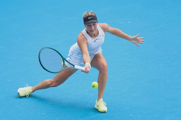 Tatjana Maria, Australian Open 2024, Melbourne Park, Melbourne, Victoria, Australia Copyright: xJuergenxHasenkopfx