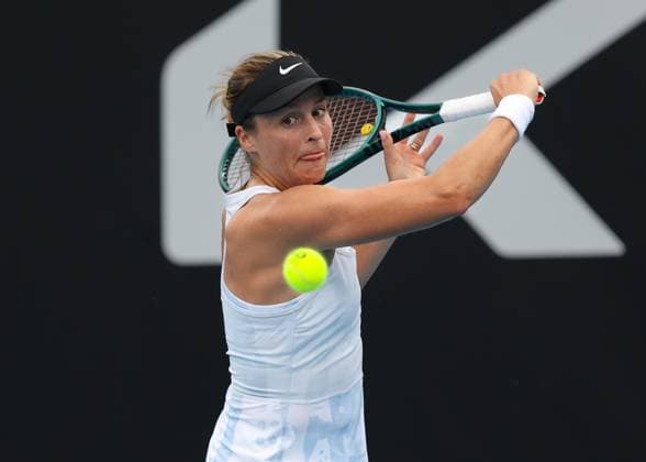 Tatjana Maria, Australian Open 2024, Melbourne Park, Melbourne, Victoria, Australia Copyright: xJuergenxHasenkopfx