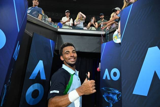 Australian Open First Round - Melbourne Arthur Fils (FRA) during his first round at the 2025 Australian Open at Melbourne Park in Melbourne, Australia, on January 12, 2025. Photo by Corinne Dubreuil ABACAPRESS.COM Melbourne Australia  Copyright: xDubreuilxCorinne ABACAx