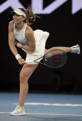 Paula Badosa of Spain in action Australian Open, Day One, Tennis, Melbourne Park, Melbourne, Australia - 12 Jan 2025  Copyright: xEllaxLing Shutterstockx 15095108m