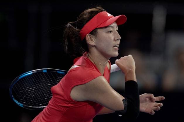 Xinyu Wang of China in action Australian Open, Day One, Tennis, Melbourne Park, Melbourne, Australia - 12 Jan 2025  Copyright: xEllaxLing Shutterstockx 15095108p