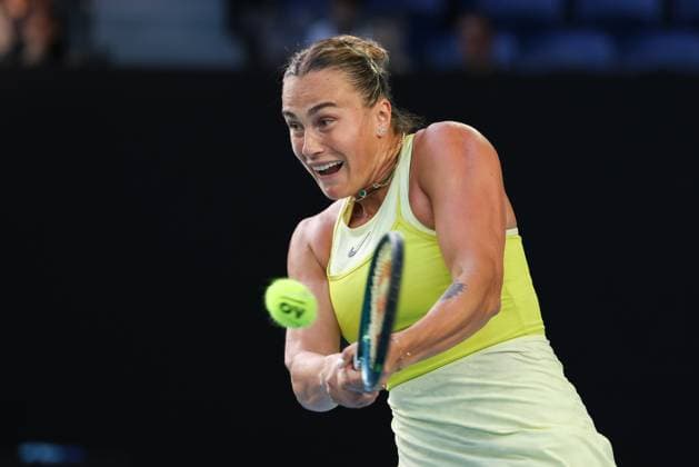 Aryna Sabalenka, Australian Open 2024, Melbourne Park, Melbourne, Victoria, Australia Copyright: xJuergenxHasenkopfx