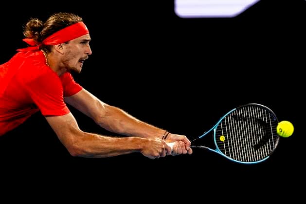 Sport Bilder des Tages MELBOURNE, VIC - JANUARY 12: Alexander Zverev of Germany in action during Round 1 of the 2025 Australian Open on January 12 2025, at Melbourne Park in Melbourne, Australia. (Photo by Jason Heidrich Icon Sportswire) TENNIS: JAN 12 Australian Open EDITORIAL USE ONLY Icon250112255