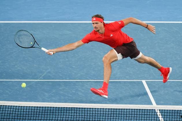 Alexander Zverev, Australian Open 2024, Melbourne Park, Melbourne, Victoria, Australia Copyright: xJuergenxHasenkopfx