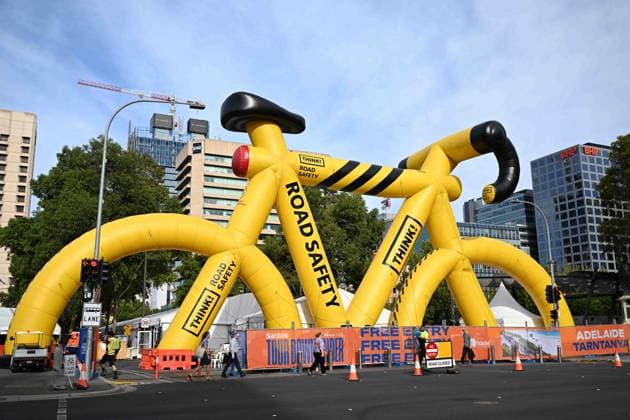 13-01-2025 Allenamento Tour Down Under 2025; Adelaide; 