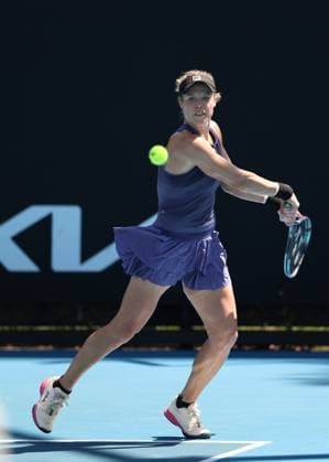 Laura Siegemund GER , Australian Open 2024, Melbourne Park, Melbourne, Victoria, Australia Copyright: xJuergenxHasenkopfx