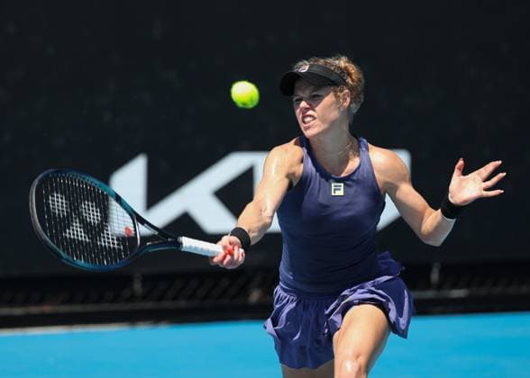 Laura Siegemund GER , Australian Open 2024, Melbourne Park, Melbourne, Victoria, Australia Copyright: xJuergenxHasenkopfx