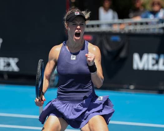 Tennis, Australian Open, Laura Siegemund defeats Hailey Baptiste