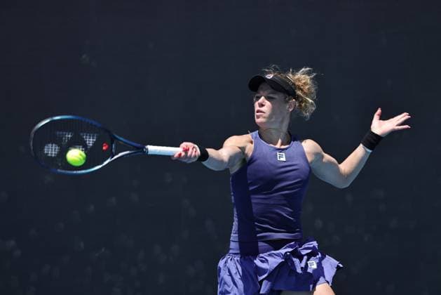 Laura Siegemund, GER, during first round of 2025 Australian Open in Melbourne, 13 01 2025