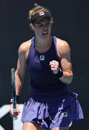 Laura Siegemund, GER, during first round of 2025 Australian Open in Melbourne, 13 01 2025