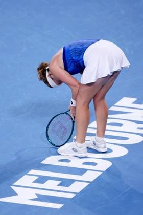 January 13, 2025, Melbourne, Victoria, Australia: MELBOURNE, AUSTRALIA - JANUARY 12: Anna Blinkova.of Russia plays Daria Saville of Australia on day one of the 2025 Australian Open at Melbourne Park on January 12, 2025 in Melbourne, Australia. Melbourne Australia - ZUMAp121 20250113_zsp_p121_005 Copyright: xChrisxPutnamx