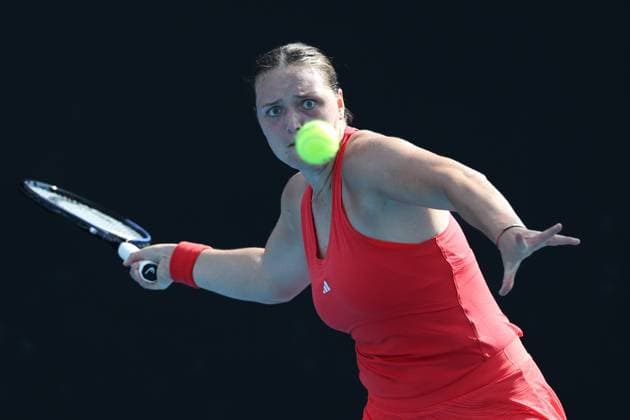 Jule Niemeier GER , Australian Open 2024, Melbourne Park, Melbourne, Victoria, Australia Copyright: xJuergenxHasenkopfx