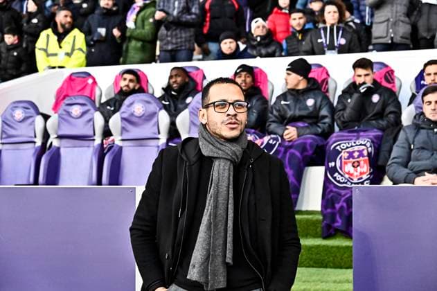 FOOTBALL : Toulouse vs Strasbourg - 17eme Journee de Ligue 1 McDonald S - Toulouse - 12 01 2025 James Liam Rosenior (rcs) Toulouse  Copyright: xThierryxBretonx